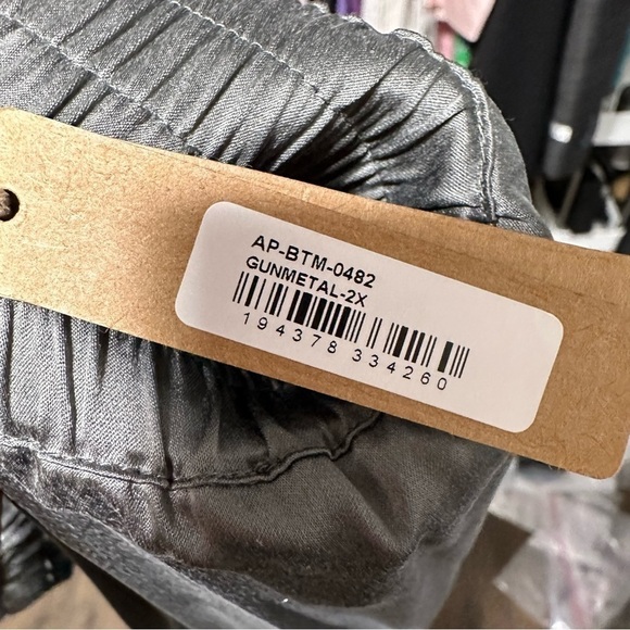 Skims charcoal gray wide leg high waist pants size 2X new - Picture 5 of 5